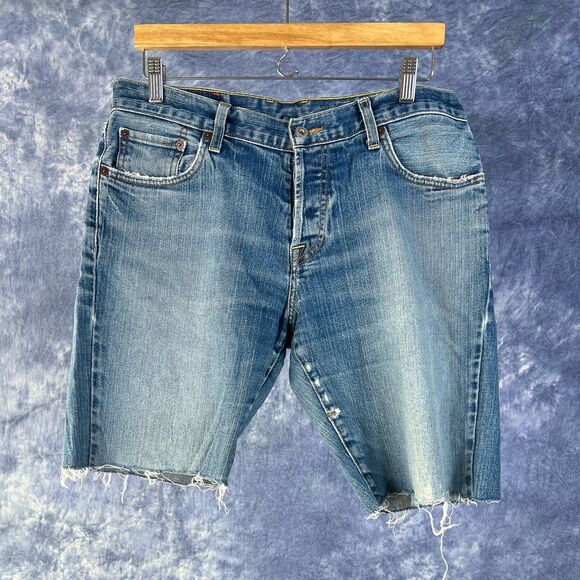 Lucky Brand Boyfriend Cut-off Shorts W33 - Picture 1 of 4